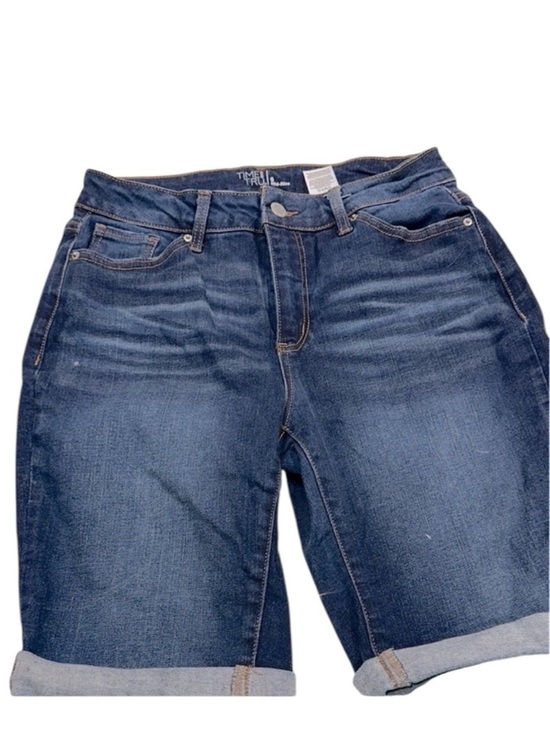 Time and Tru Pants - Time and Tru Dark Blue Denim Shorts size 6 mid rise